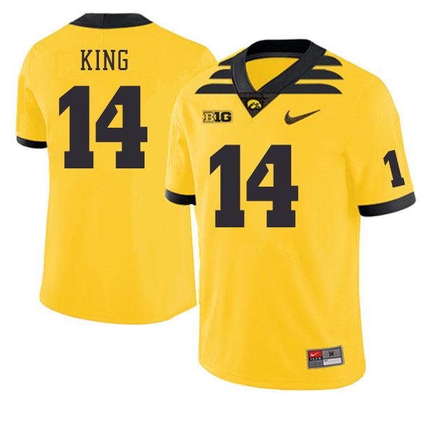 Iowa Hawkeyes #14 Desmond King College Football Jerseys Stitched Sale-Gold